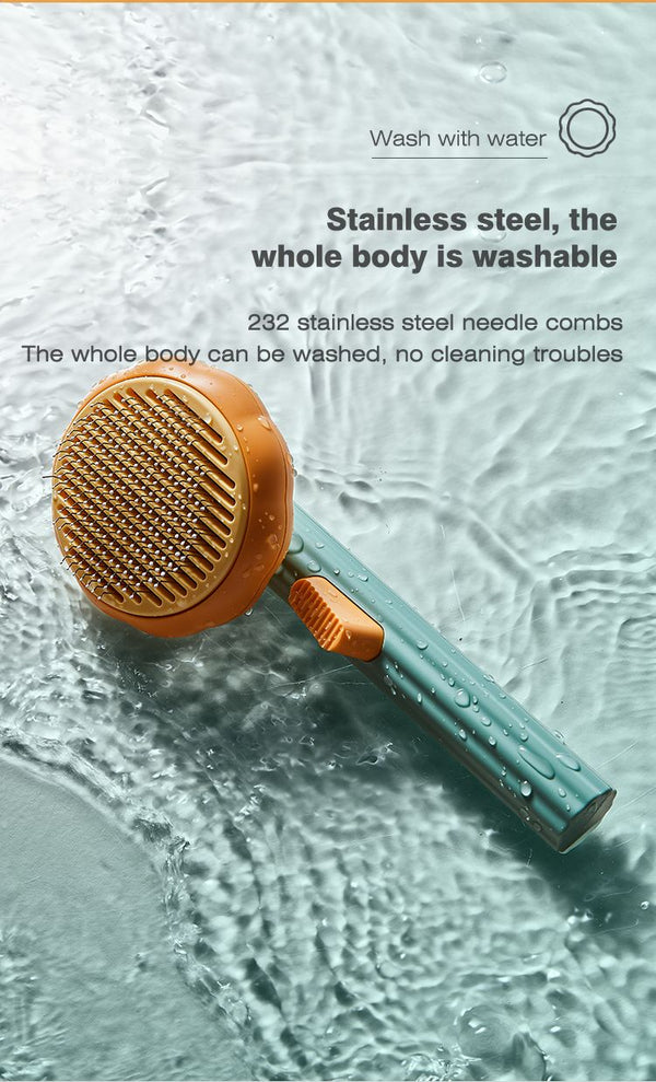 Self-Cleaning Pet Comb for Cats & Dogs