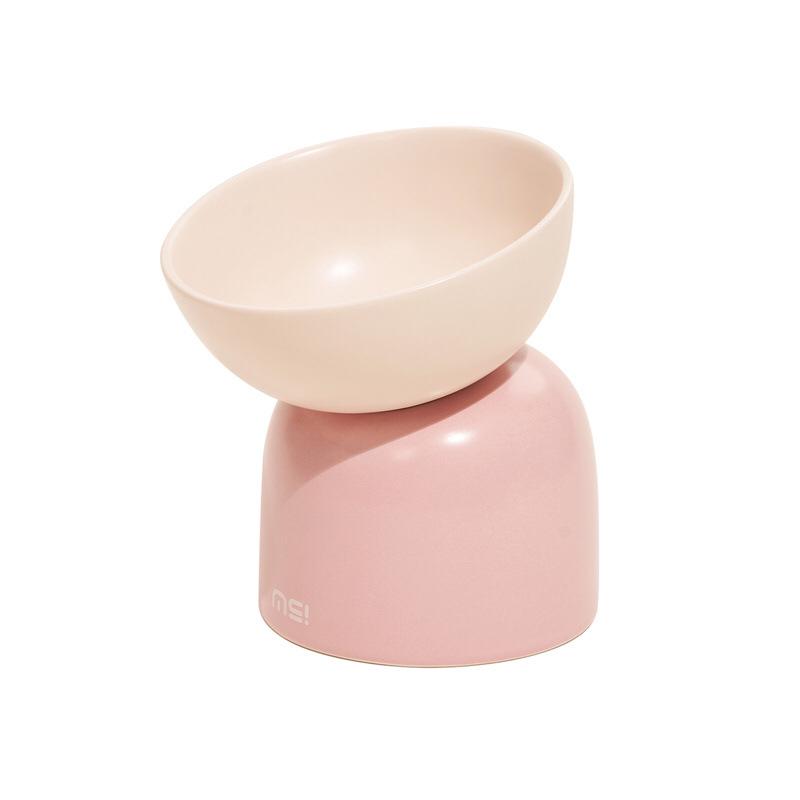 Sugar Bean Ceramic Double Pet Bowls For Cat and Small Dogs