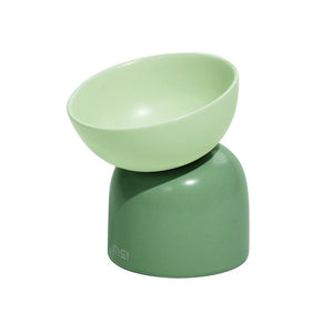 Sugar Bean Ceramic Double Pet Bowls For Cat and Small Dogs